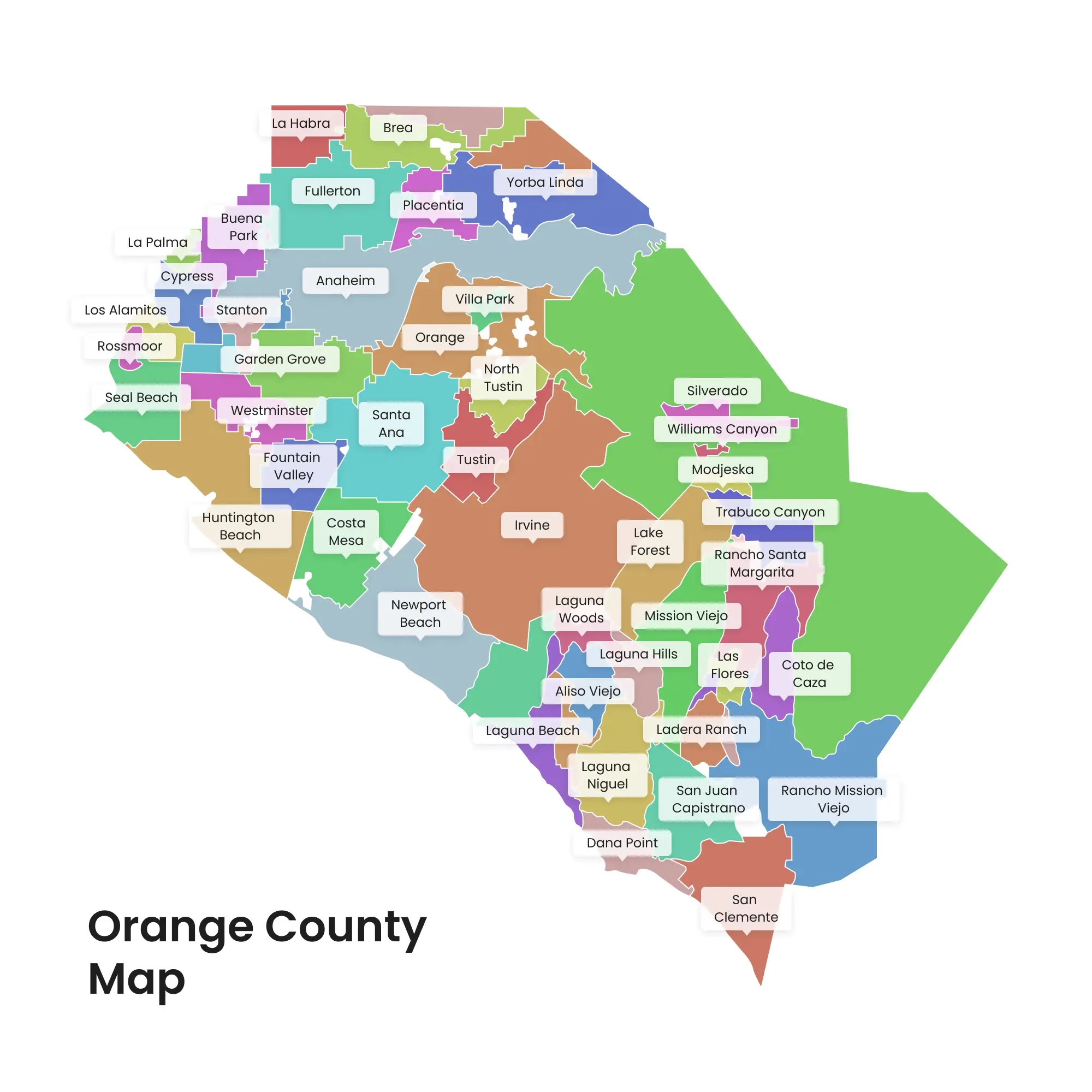 Printable Map Orange Co Chp