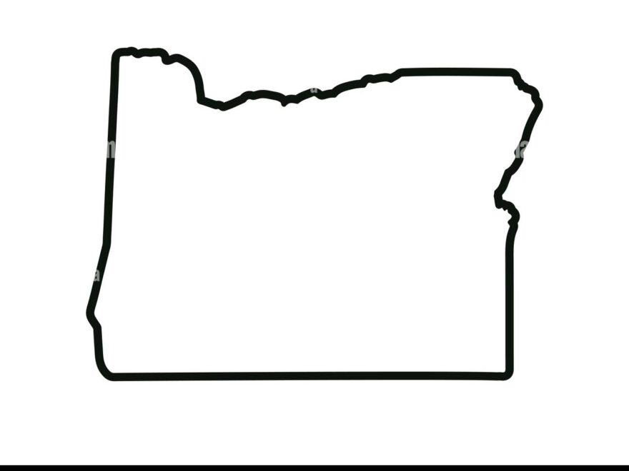 Oregon State Map US State Map Oregon Outline Symbol Vector Illustration Stock Vector Image Art Alamy