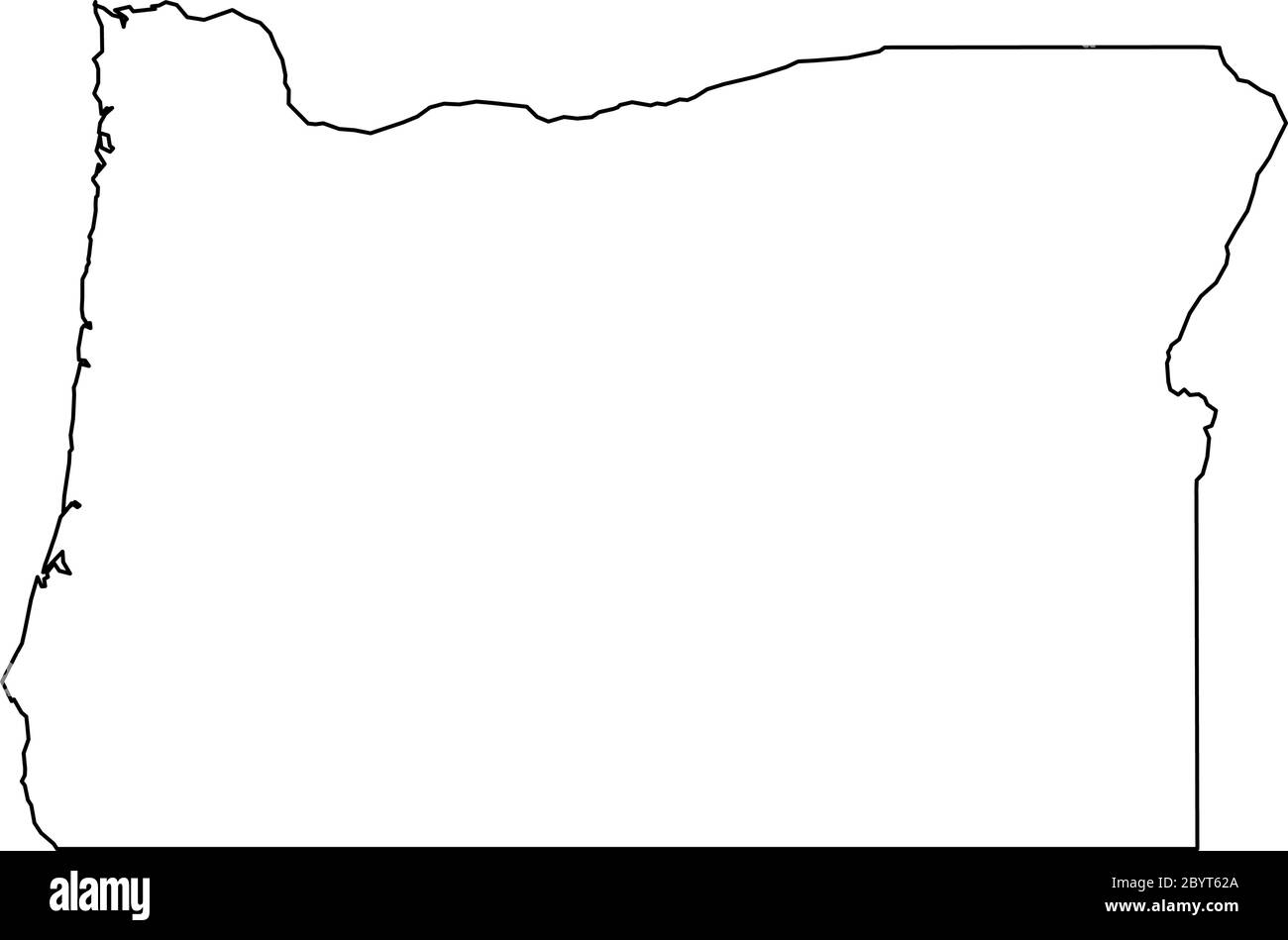 Oregon Map Outline Printable