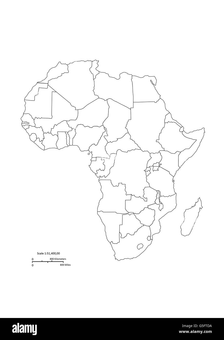 Outline Map Of Africa Printable