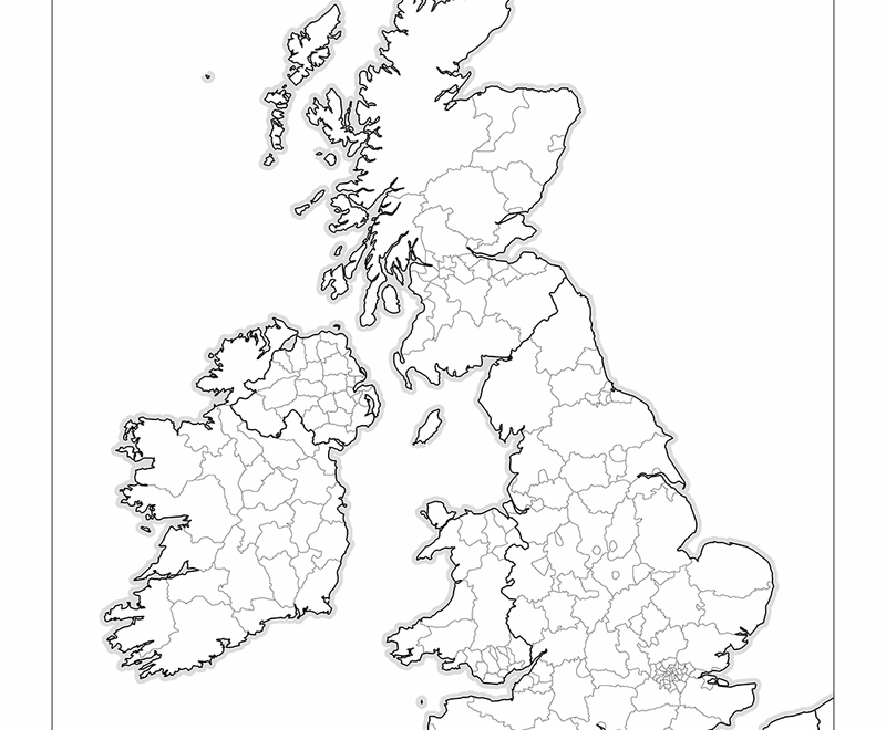 Outline Map Of Britain And Ireland Blog Ben Crowder