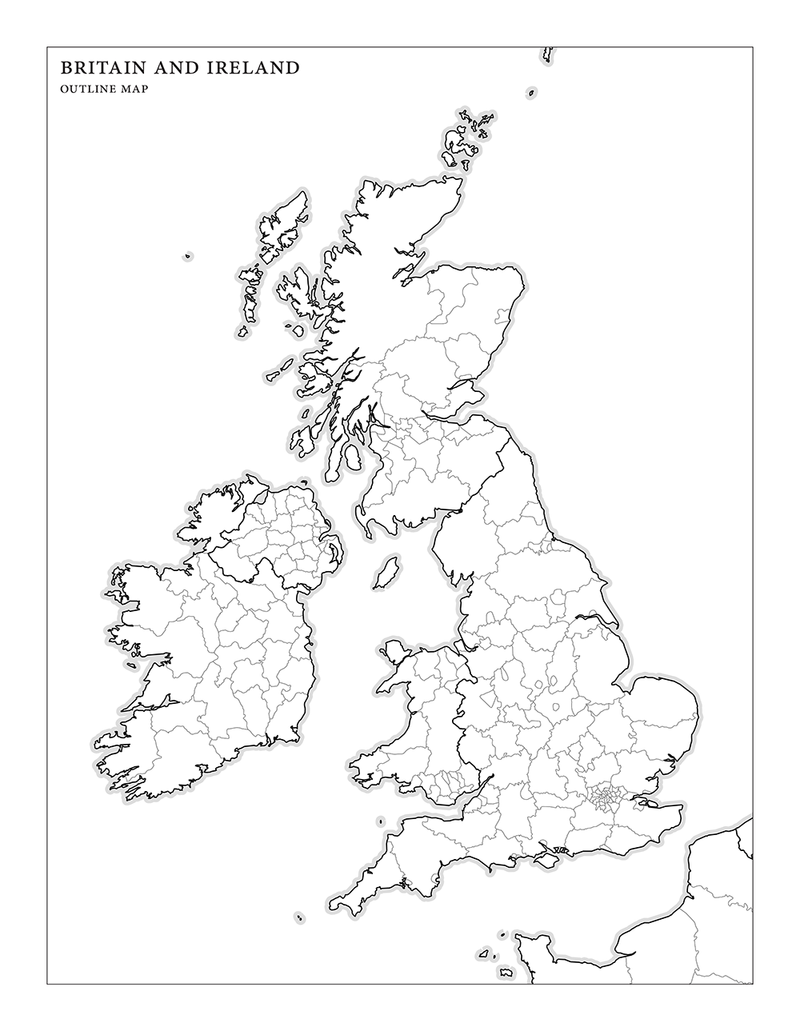 Outline Map Of Britain And Ireland Blog Ben Crowder