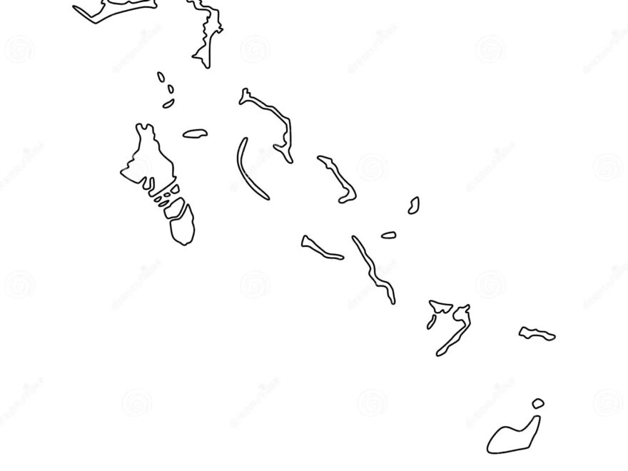 Outline Map Of The Bahamas Vector Design Template Editable Stroke Stock Vector Illustration Of Icon Logo 189723654