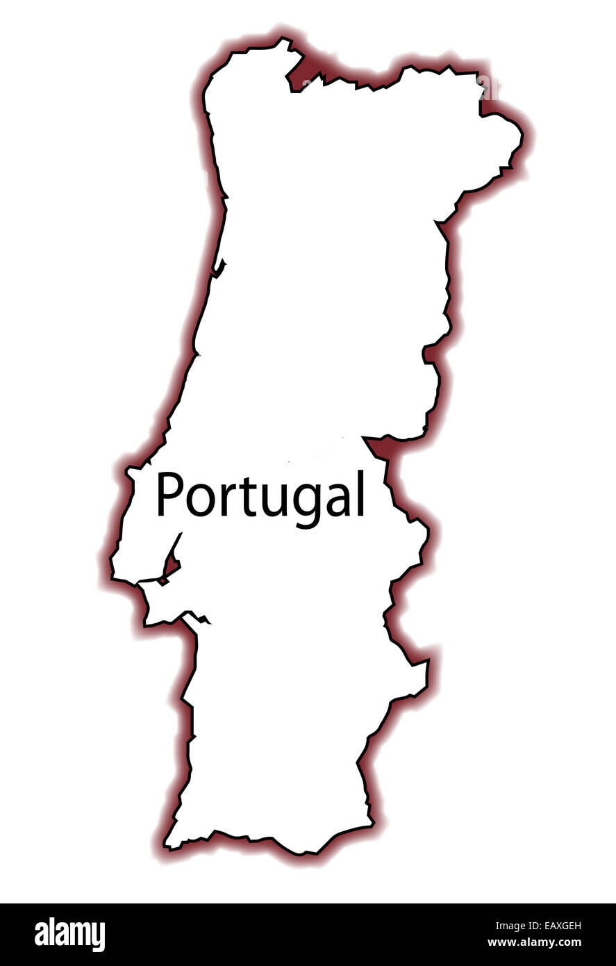 Printable Blank Map Of Portugal