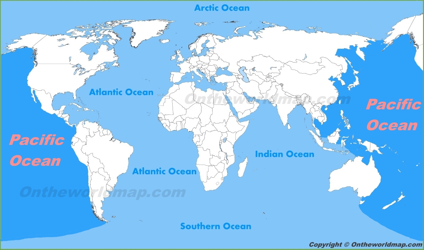 Pacific Ocean Location On The World Map Ontheworldmap