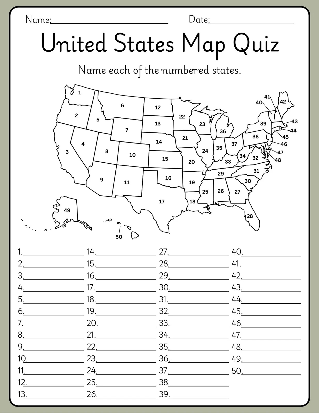 Page 3 Free And Customizable Geography Templates