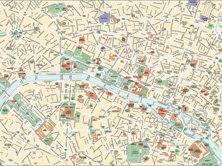 Paris Map And Paris Satellite Images