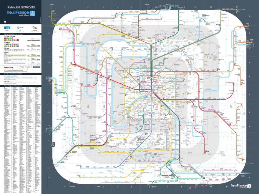 Paris Metro Map Paris Metro Map Pdf Paris Metro Zones Map Pdf