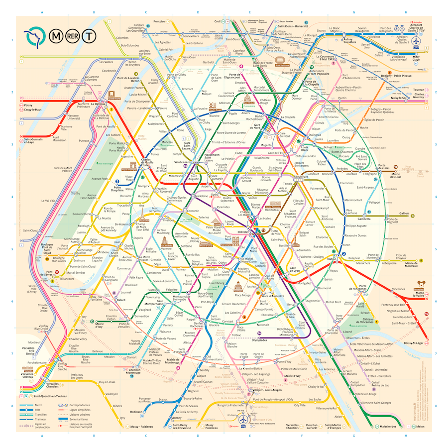 Paris Metro Map Subtraction