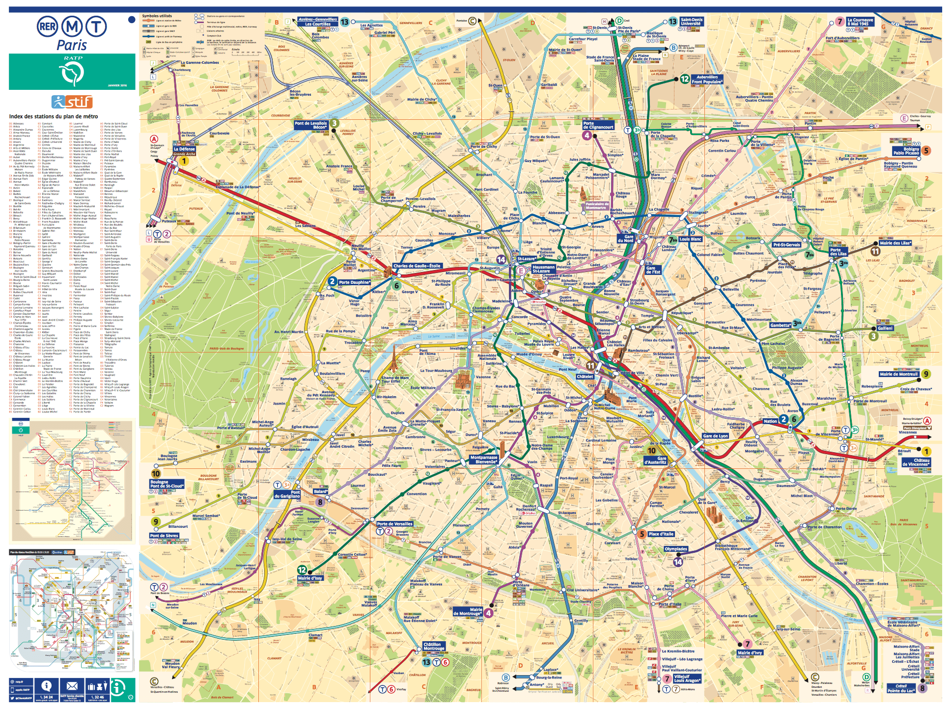 Paris Metro Station Map Printable