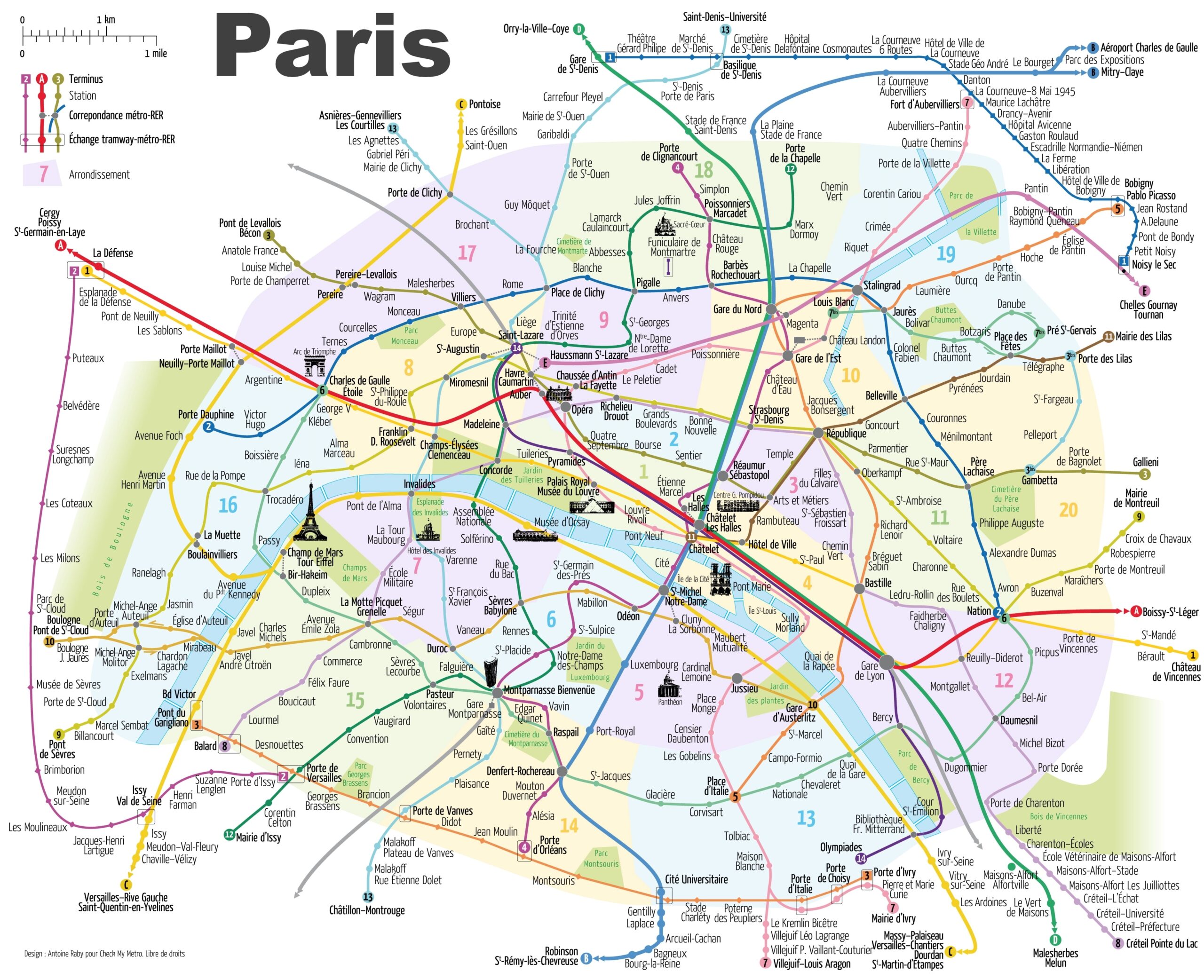 Map Of Paris France Attractions Printable Map Of Paris France Attractions Printable