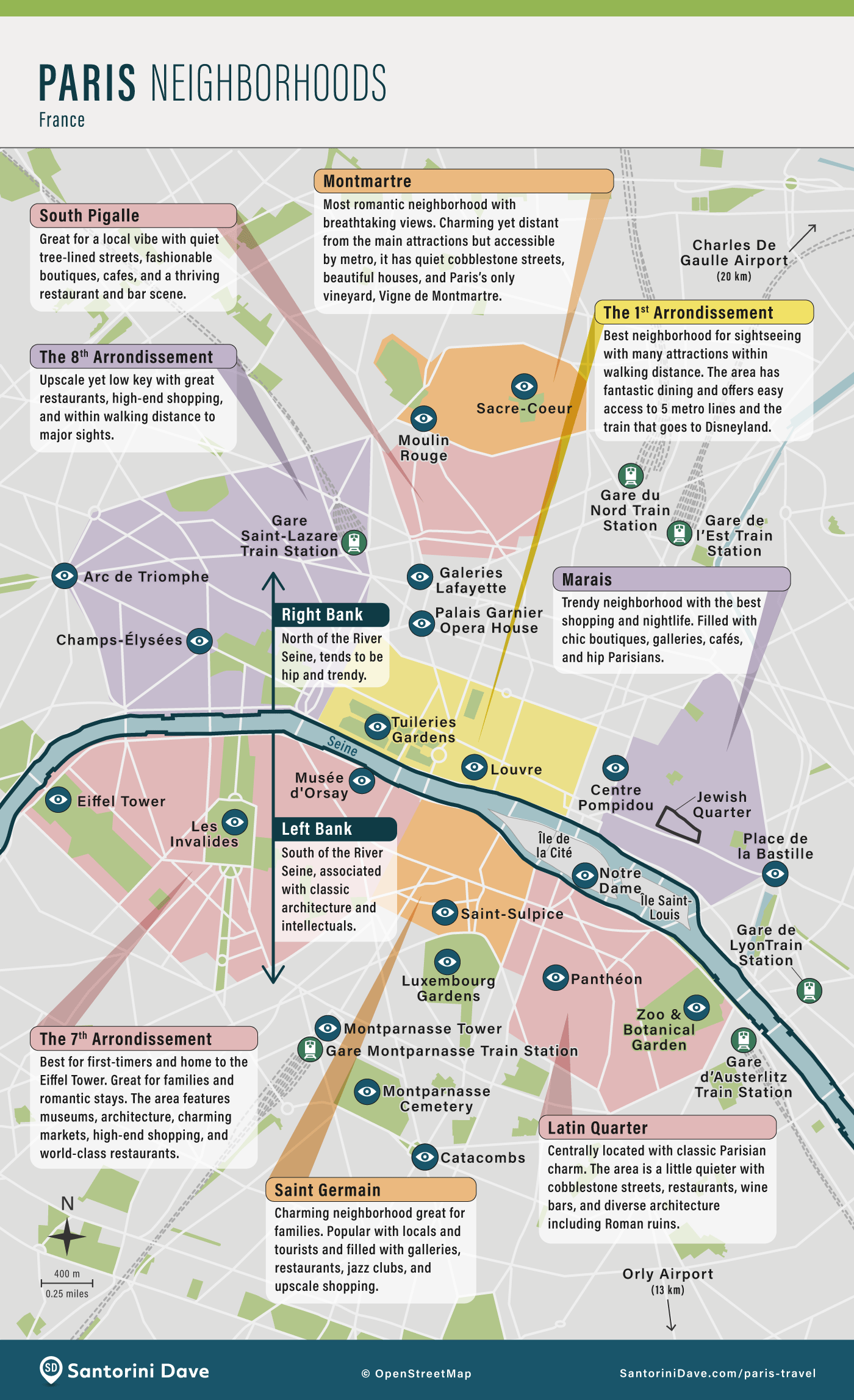 Printable Walking Map Of Paris