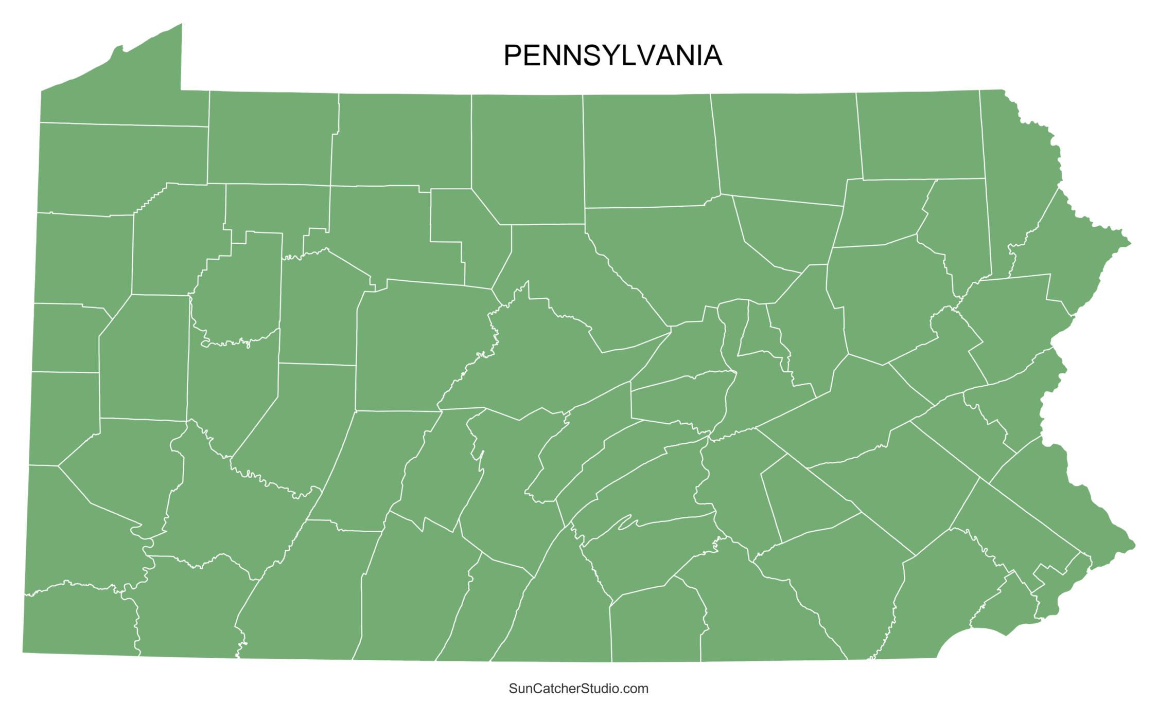 Pennsylvania County Map Printable State Map With County Lines Free Printables Monograms Design Tools Patterns DIY Projects