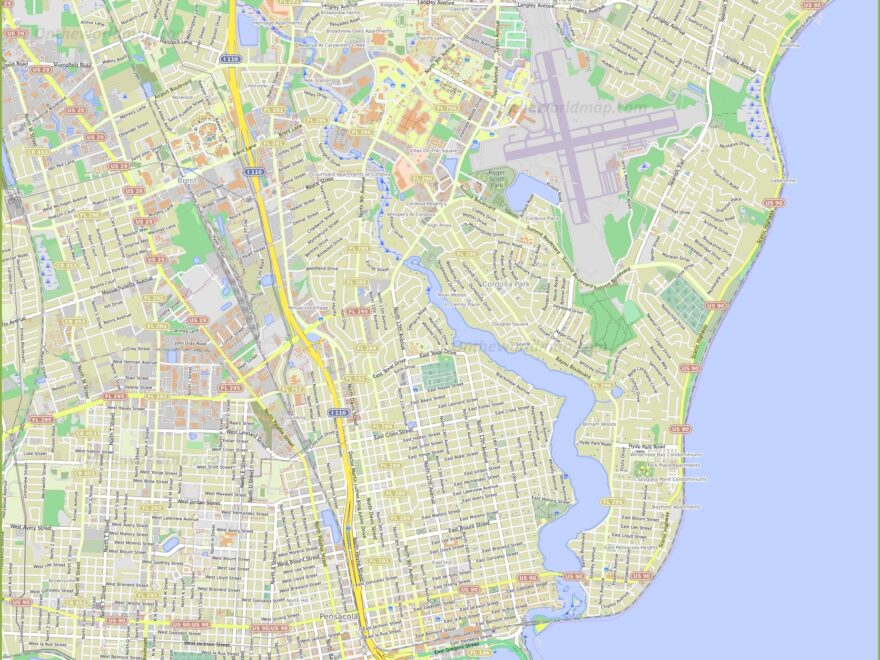 Pensacola Map Florida U S Discover Pensacola With Detailed Maps