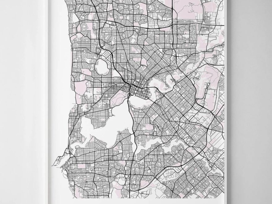 Perth Map Print Chelsea Chelsea