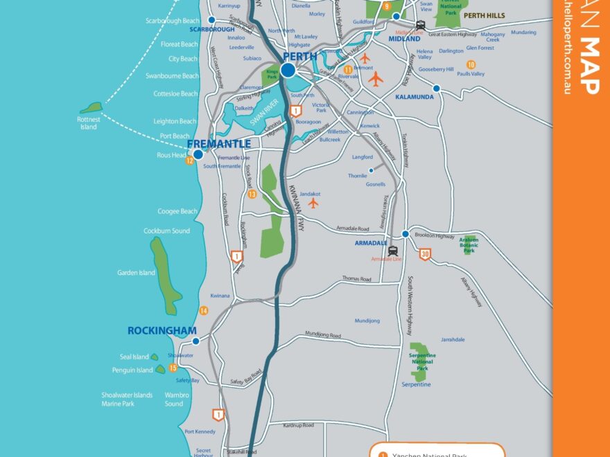 Perth Suburbs Map Ontheworldmap