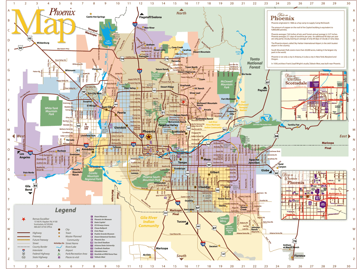 Printable Arizona Industry Map