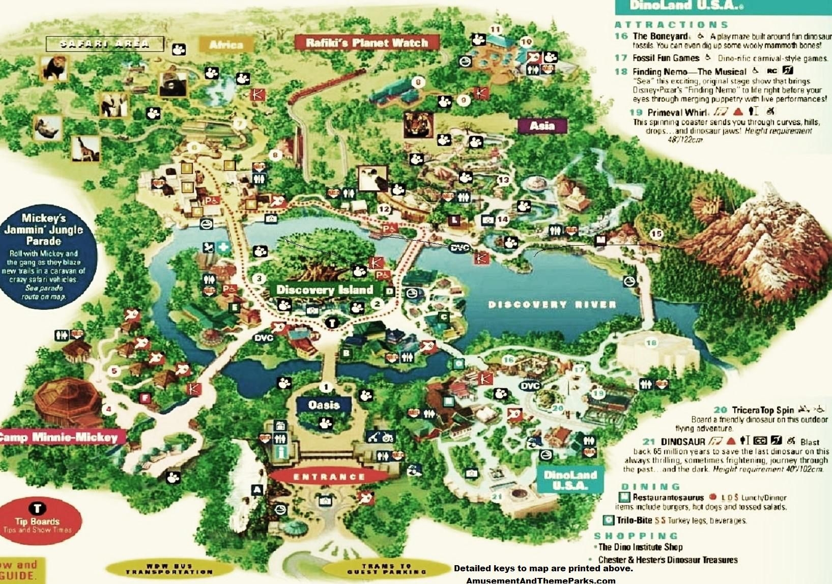 Animal Kingdom Disney World Maps Printable