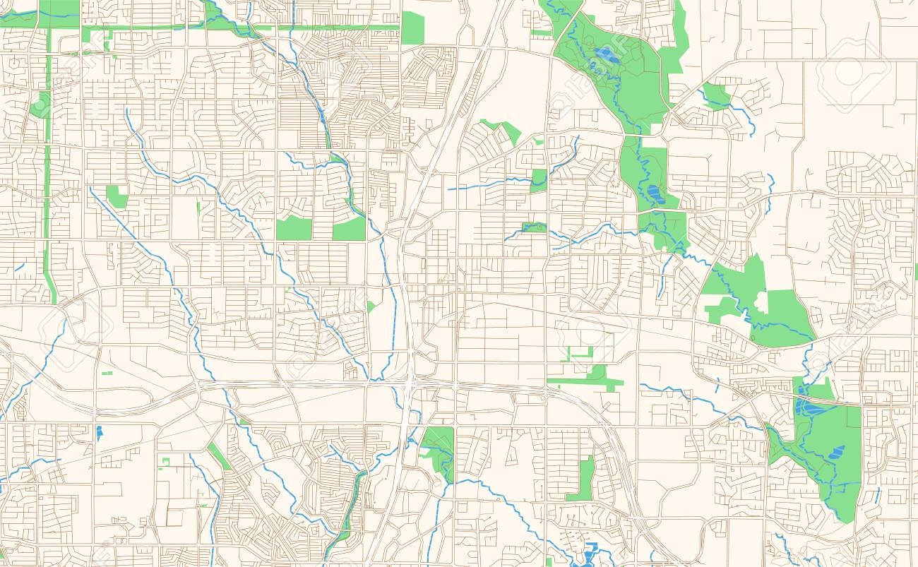 Plano Texas Printable Map Excerpt This Vector Streetmap Of Downtown Plano Is Made For Infographic And Print Projects Royalty Free SVG Cliparts Vectors And Stock Illustration Image 125482661 