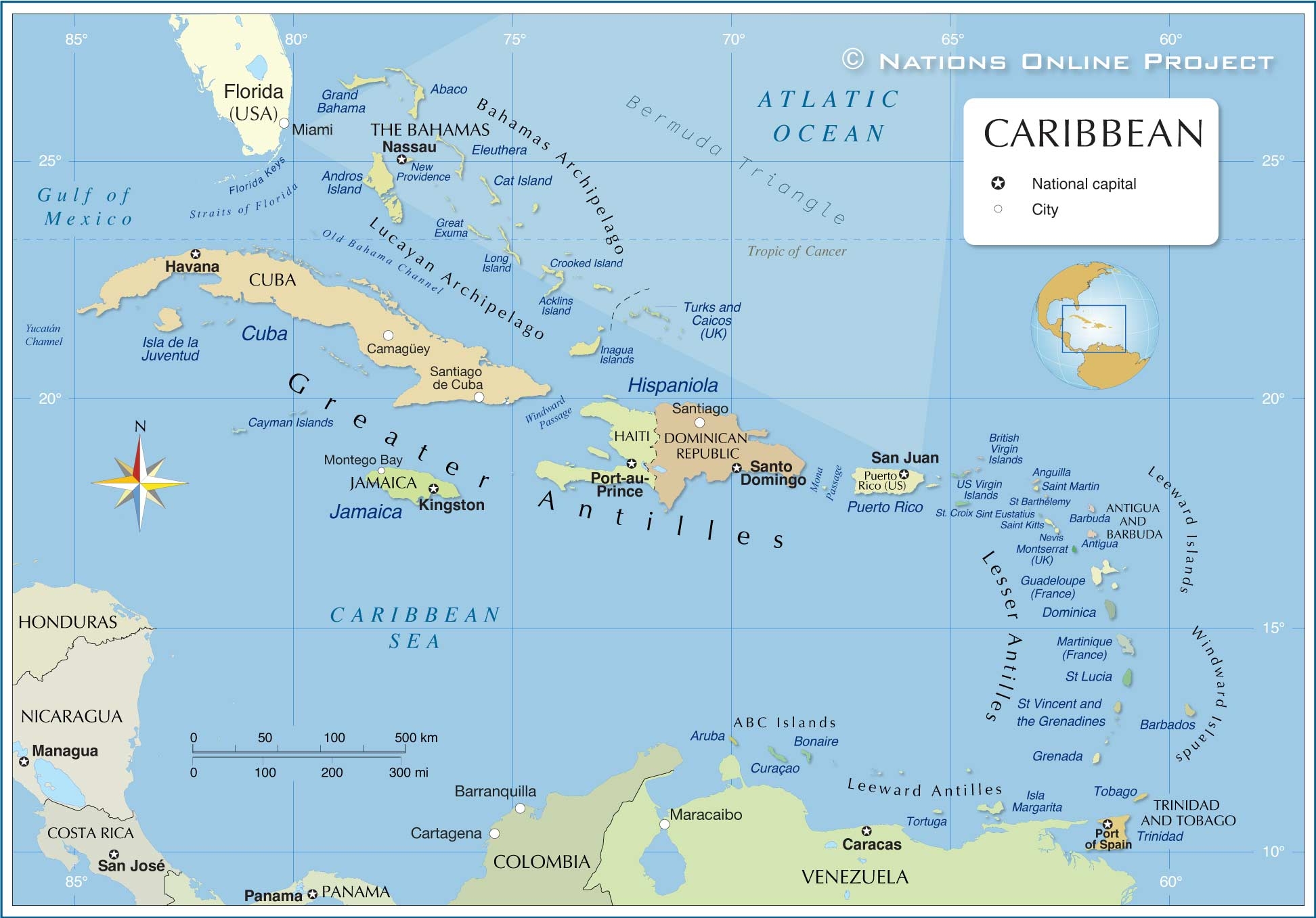 Political Map Of The Caribbean Nations Online Project Political Map Of The Caribbean Nations Online Project