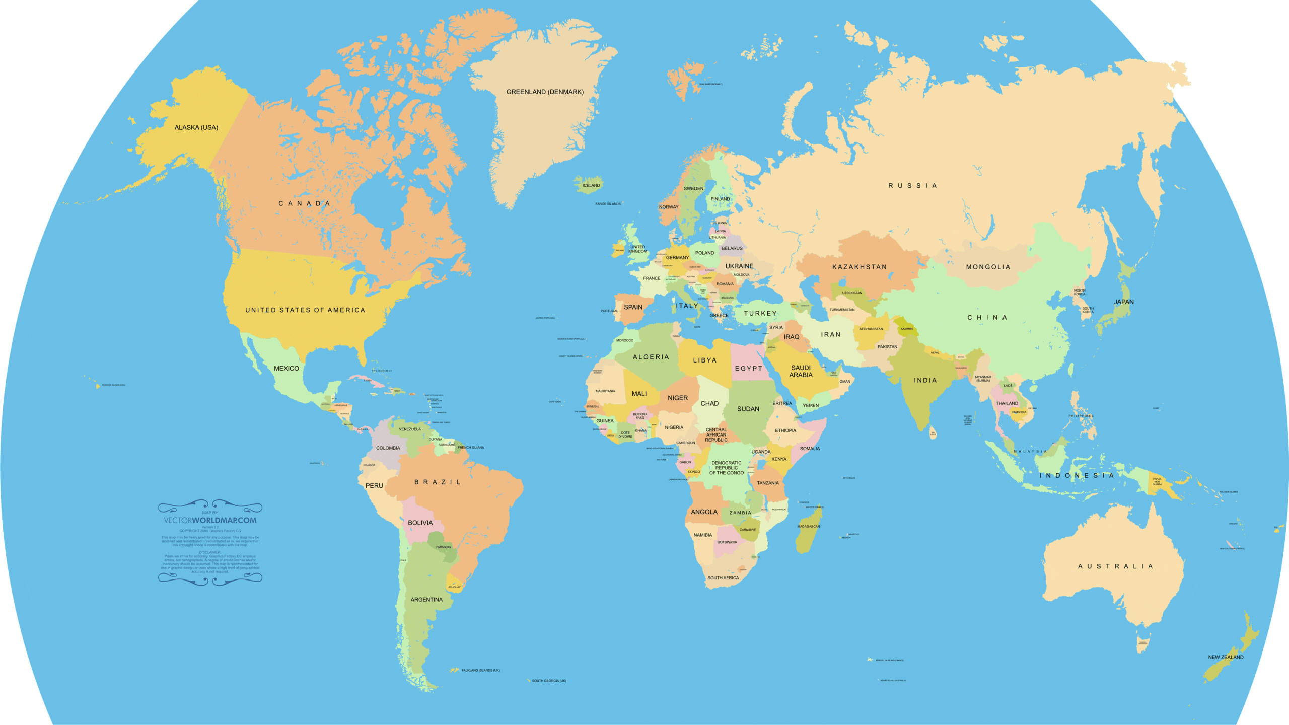Free Printable World Map Poster No Background
