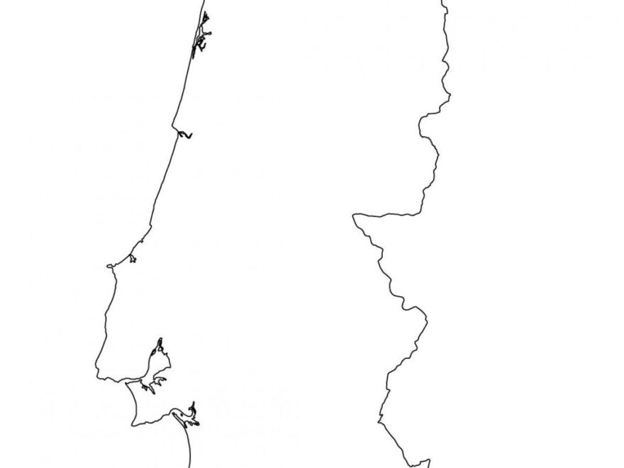 Portugal Blank Map Blank Map Of Portugal Southern Europe Europe