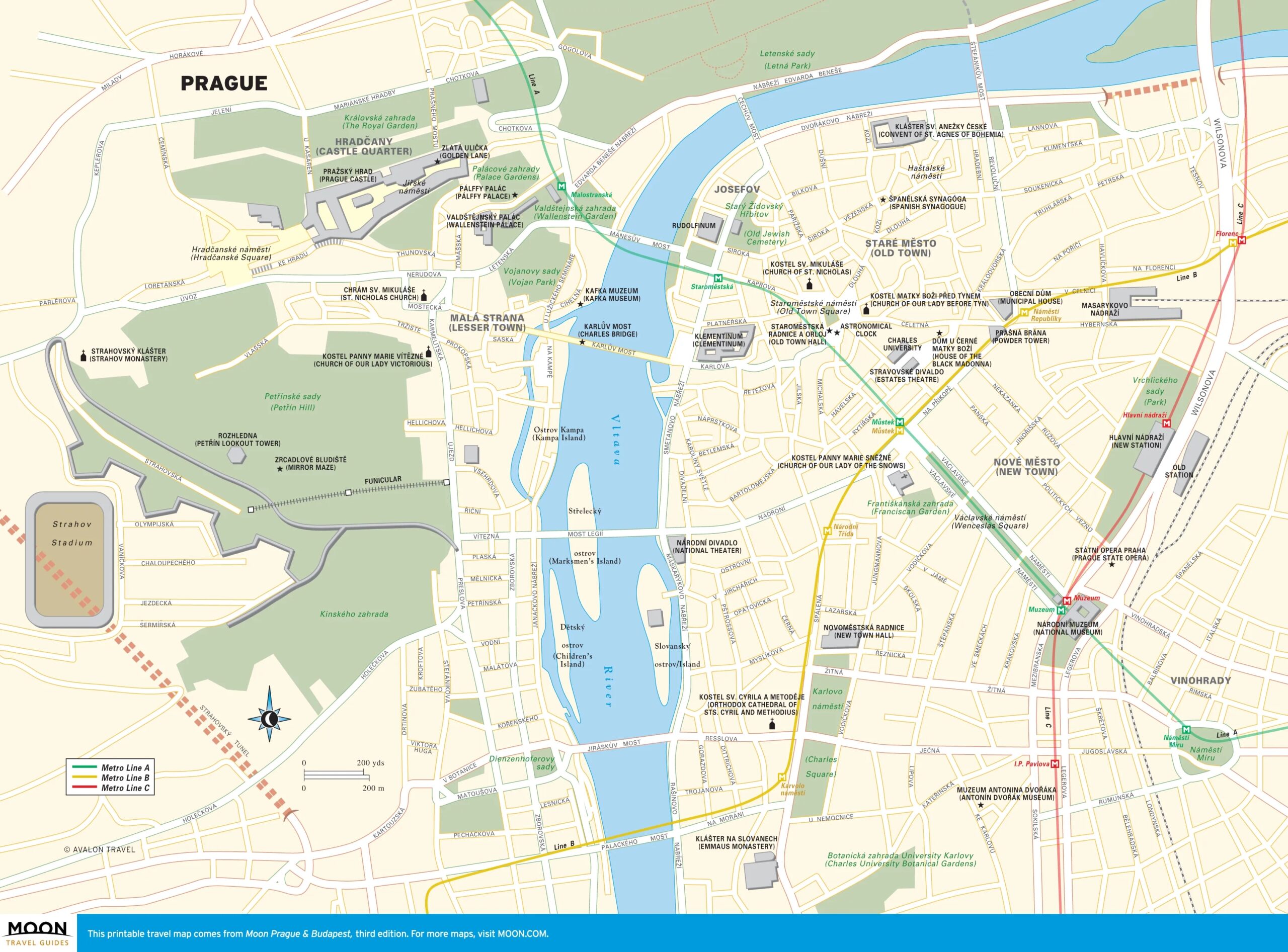 Printable Map Of Prague