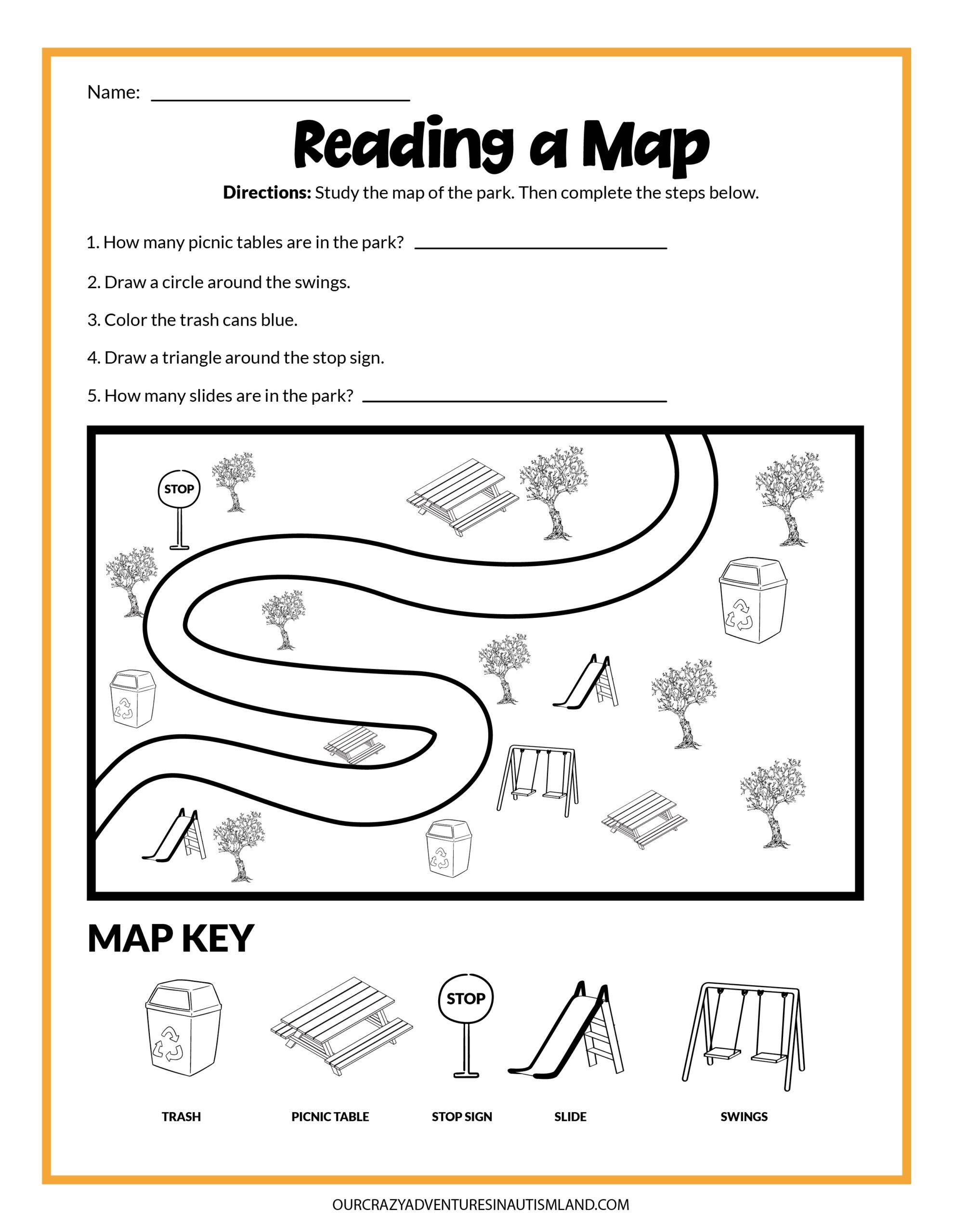 Printable Route Maps For Kids