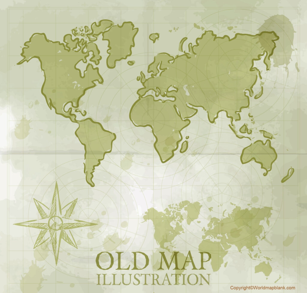 Printable Ancient World Map With Countries Labeled In PDF