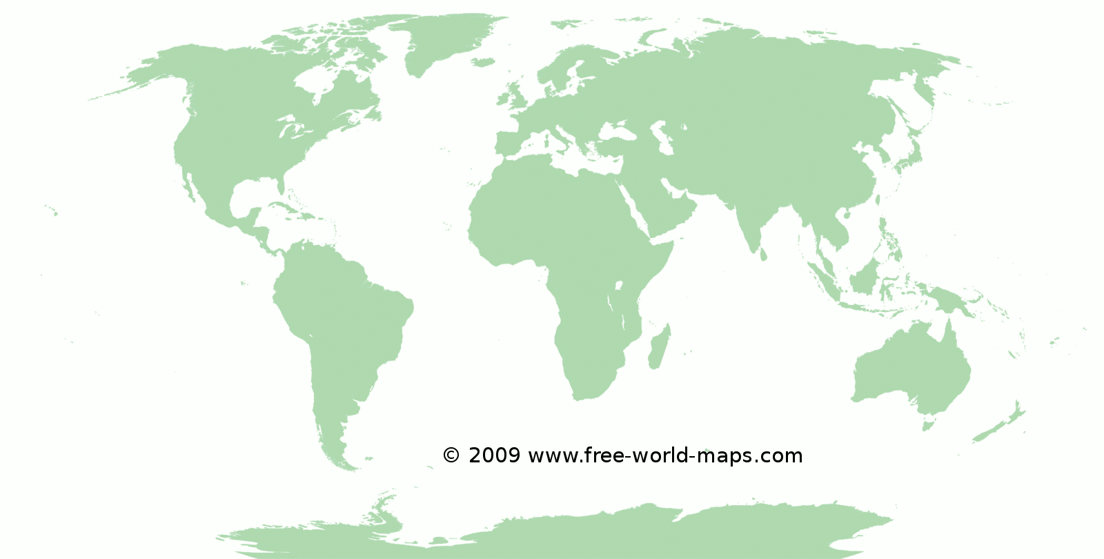 Simple World Map Outline Printable