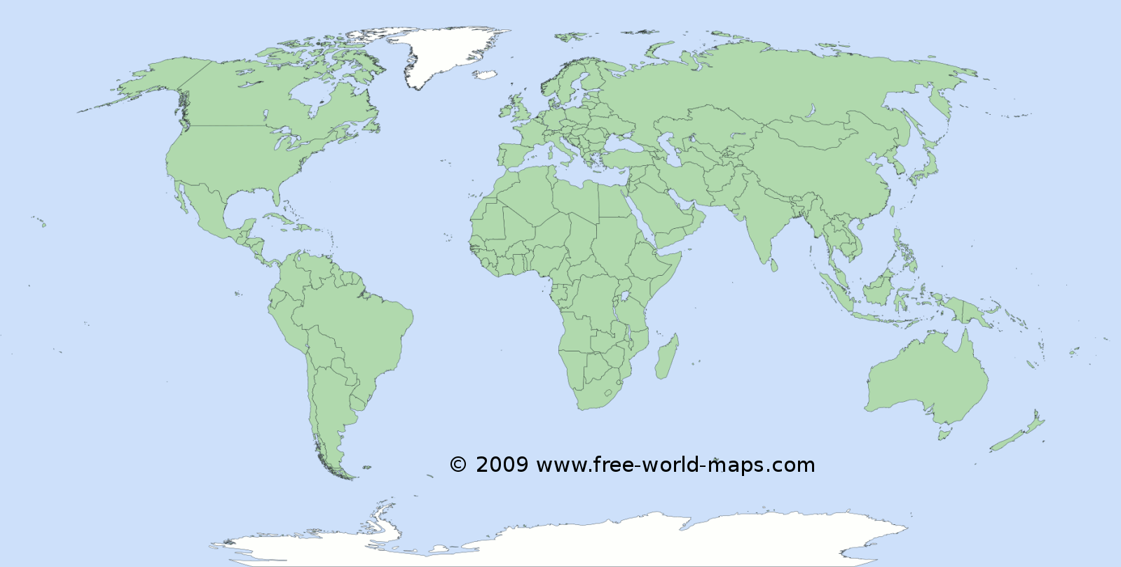 Free Printable Continent Blank Maps