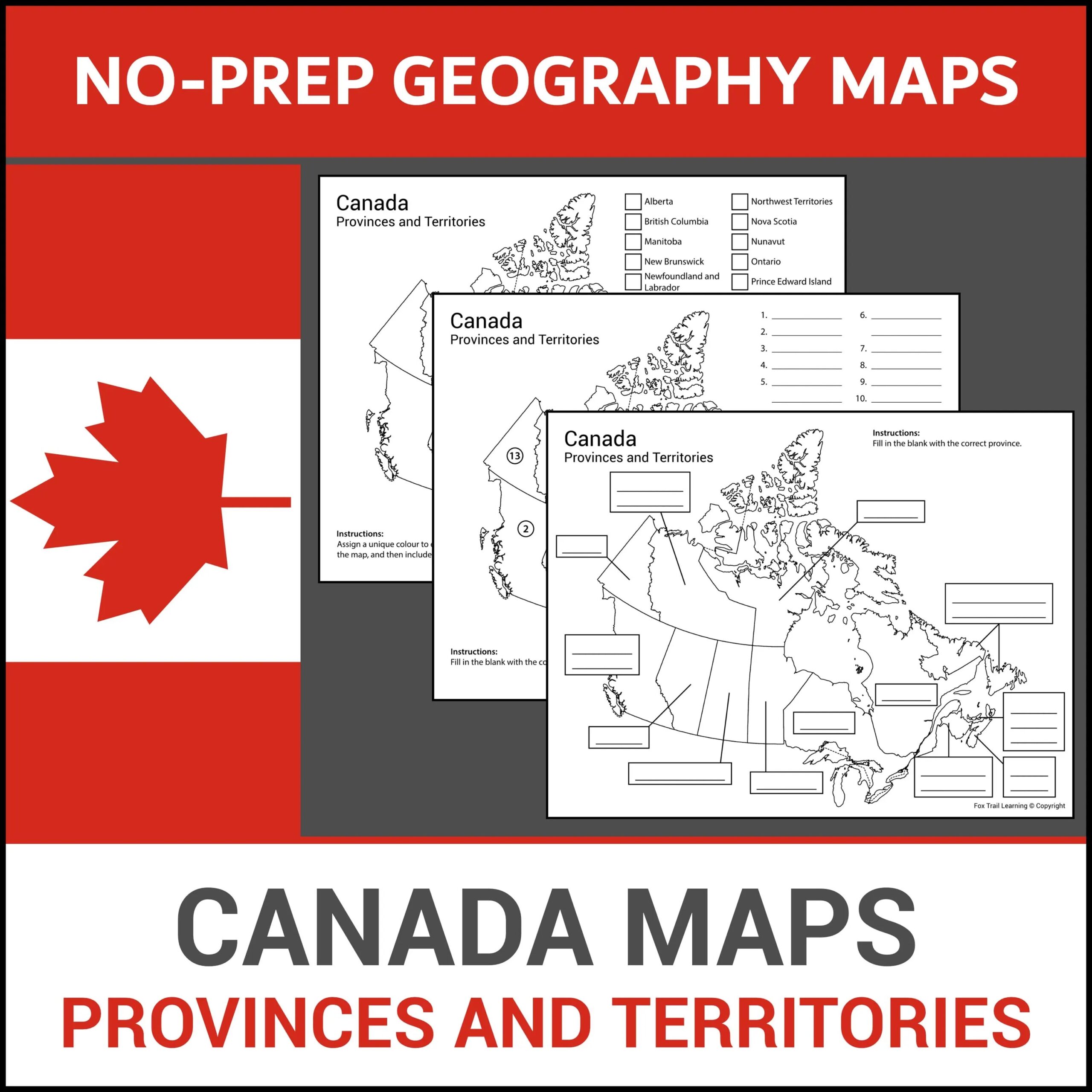 Kids Canada Map Printable