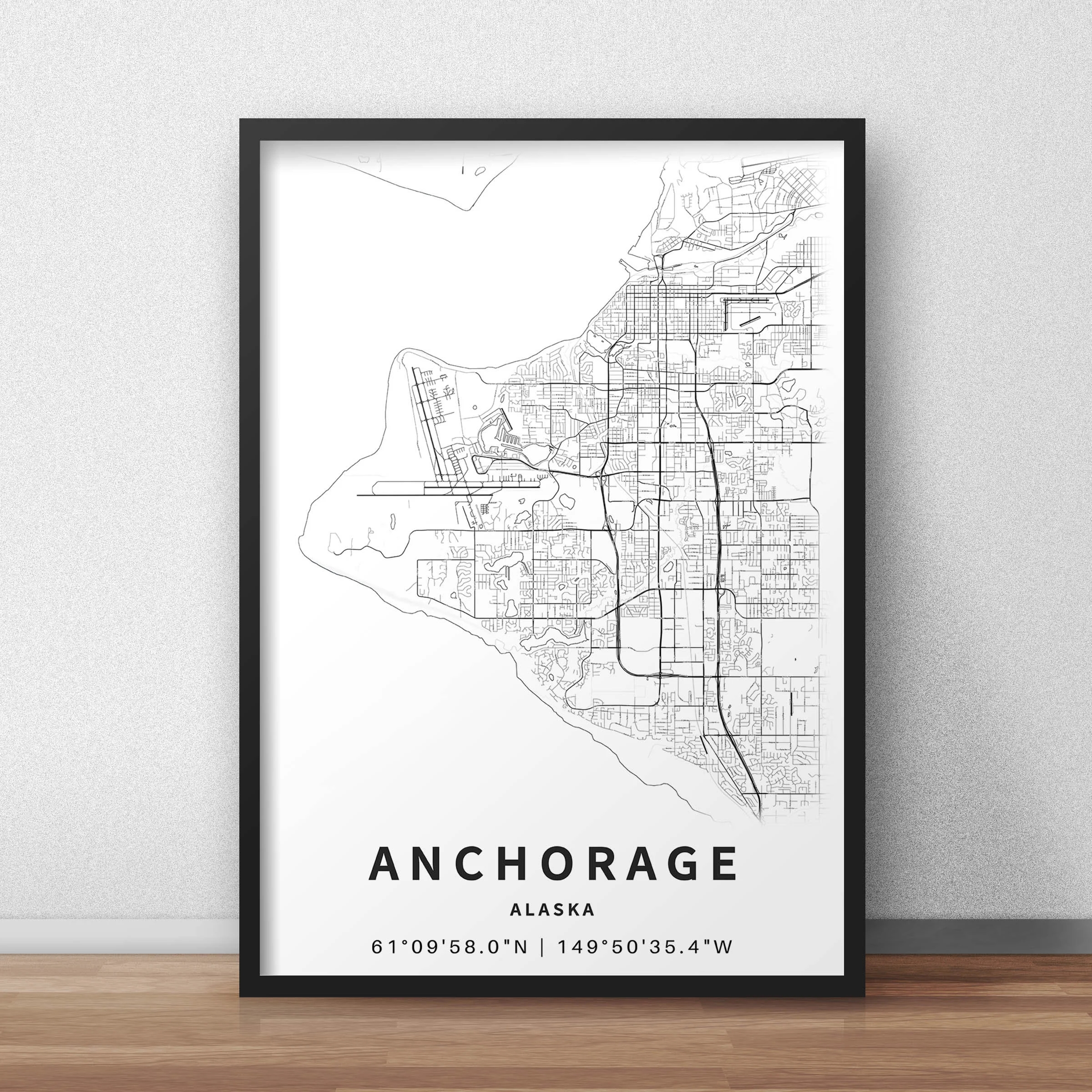 Printable Anchorage Coloring Map