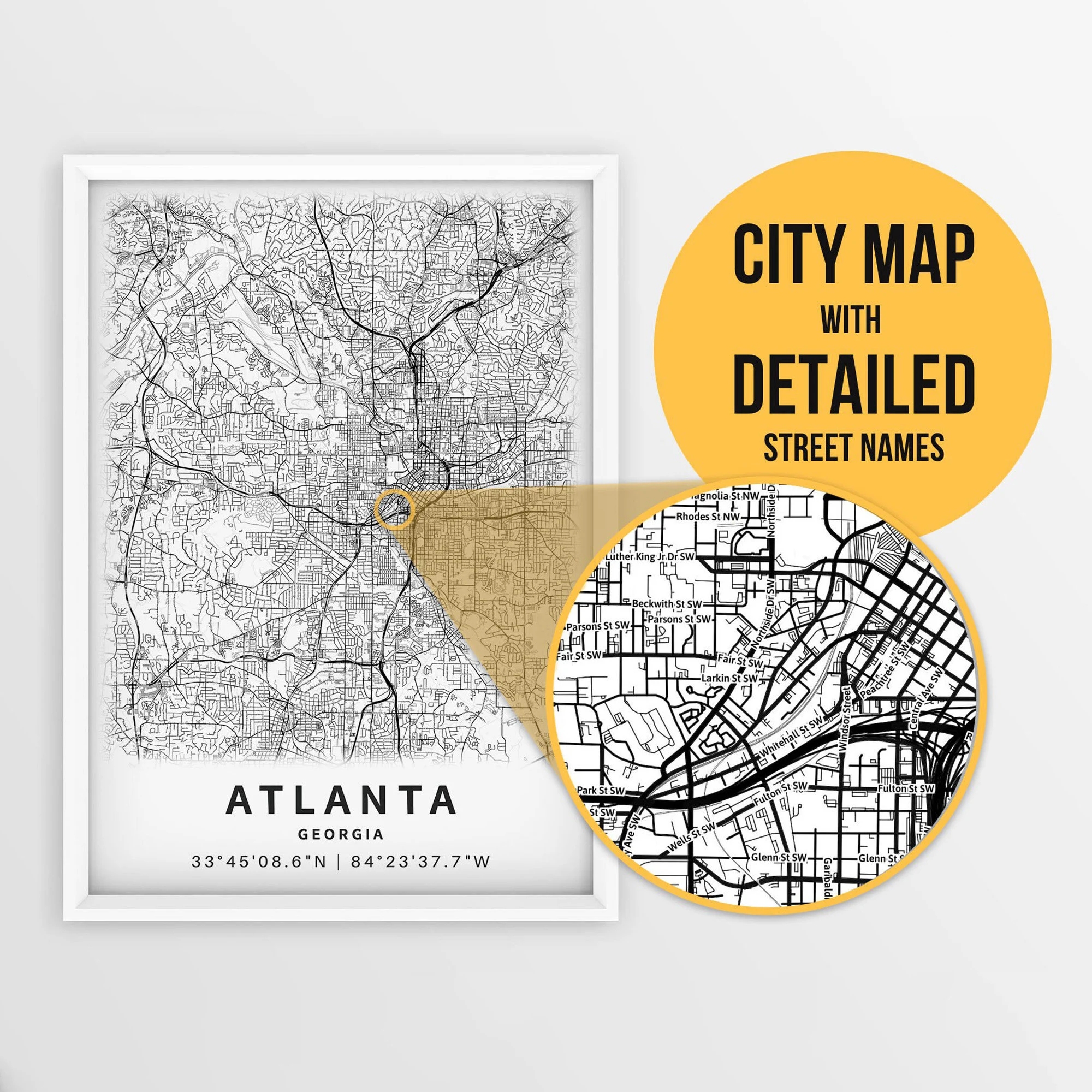 Printable Version Of City Map Of Georgia