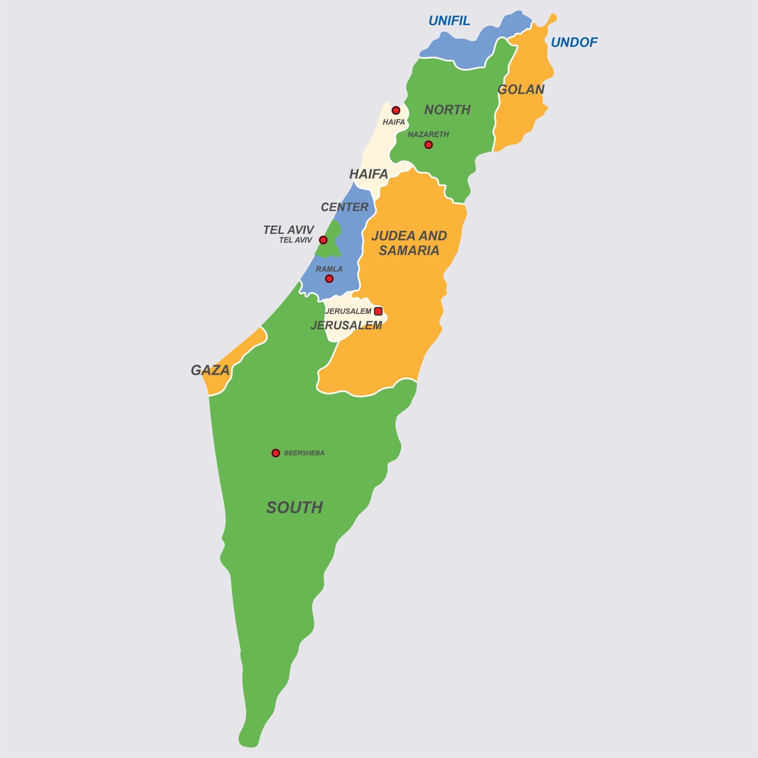 Printable Large Map Of Israel Printable Large Map Of Israel