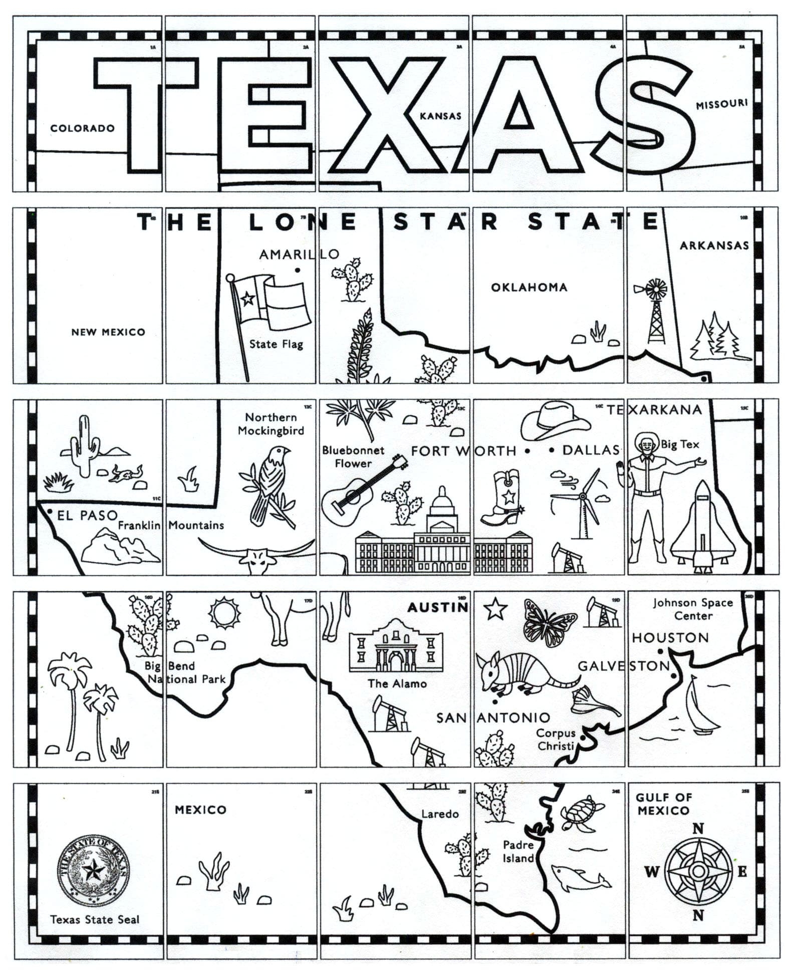 Printable Map Of Texas For Kids With Cities To Color Printable Map Of Texas For Kids With Cities To Color
