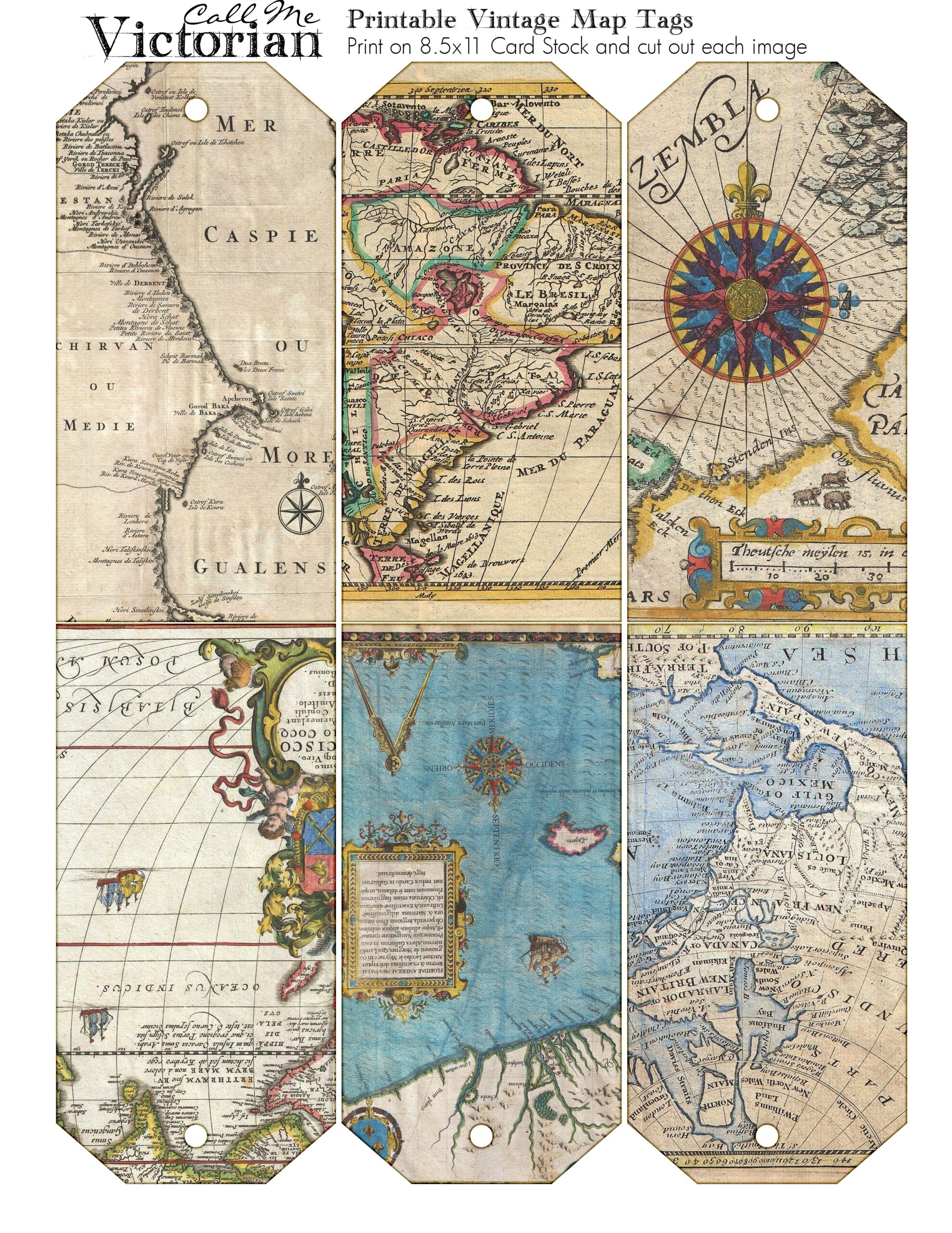 Free Printable Vintage Maps