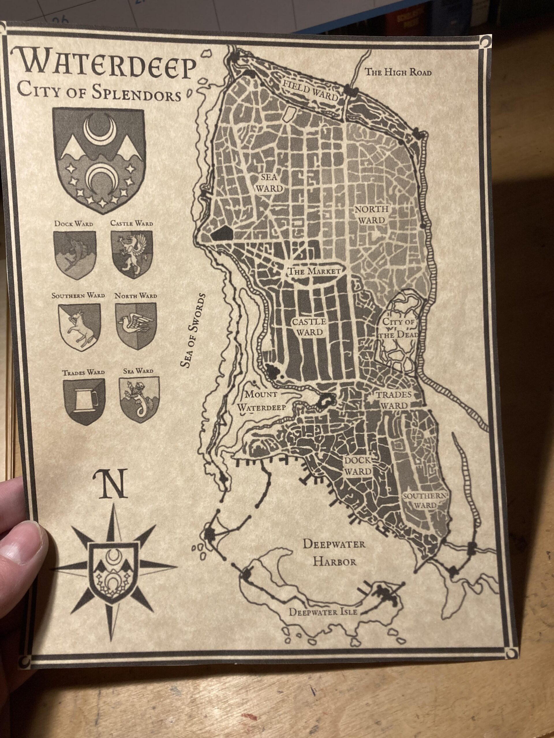 Printable Map Of Waterdeep Printable Map Of Waterdeep