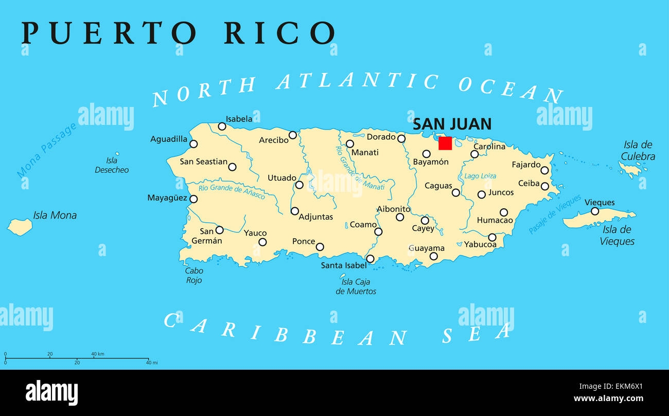 Printable Puerto Rico Map