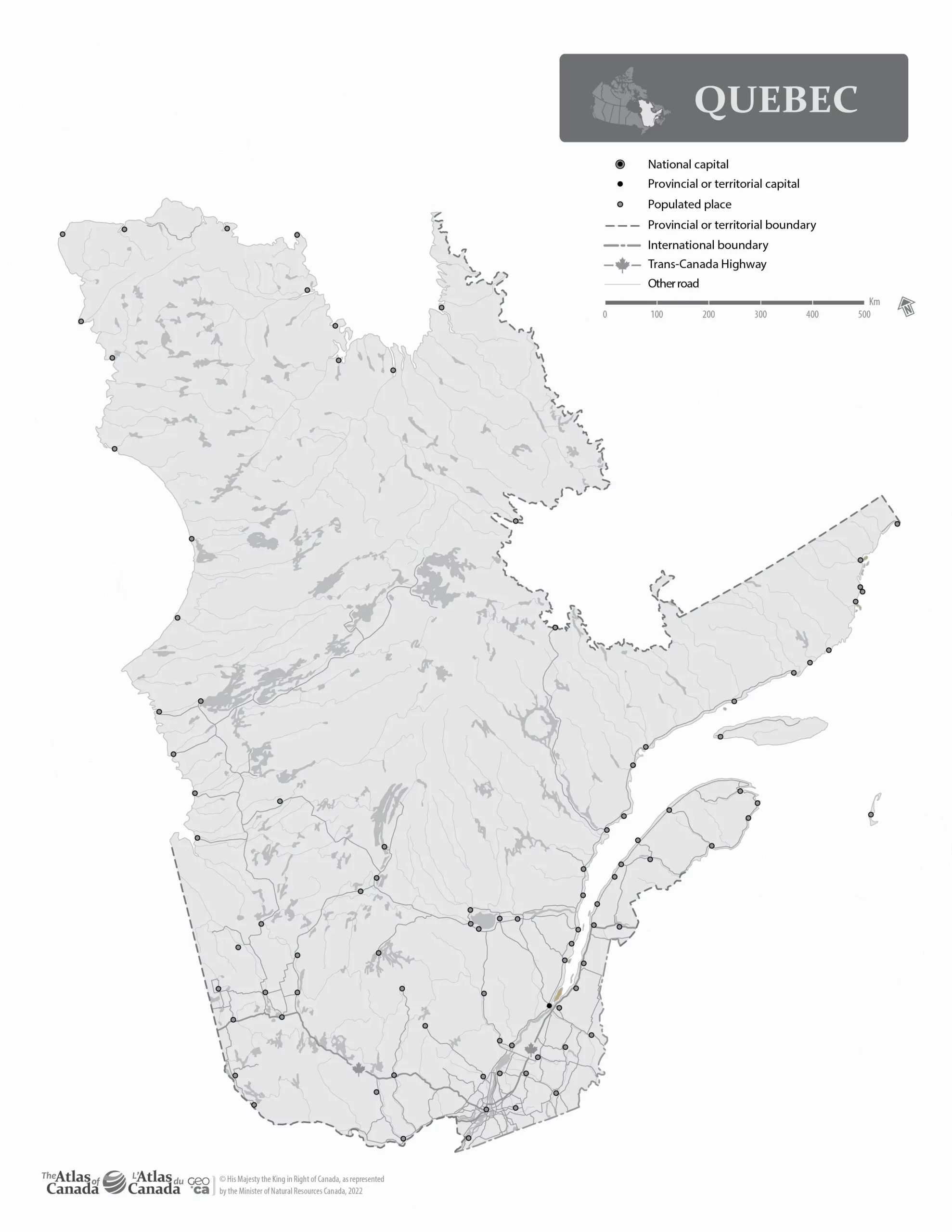 Printable Map Test Of Canada