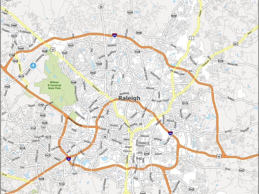 Raleigh NC Map North Carolina GIS Geography