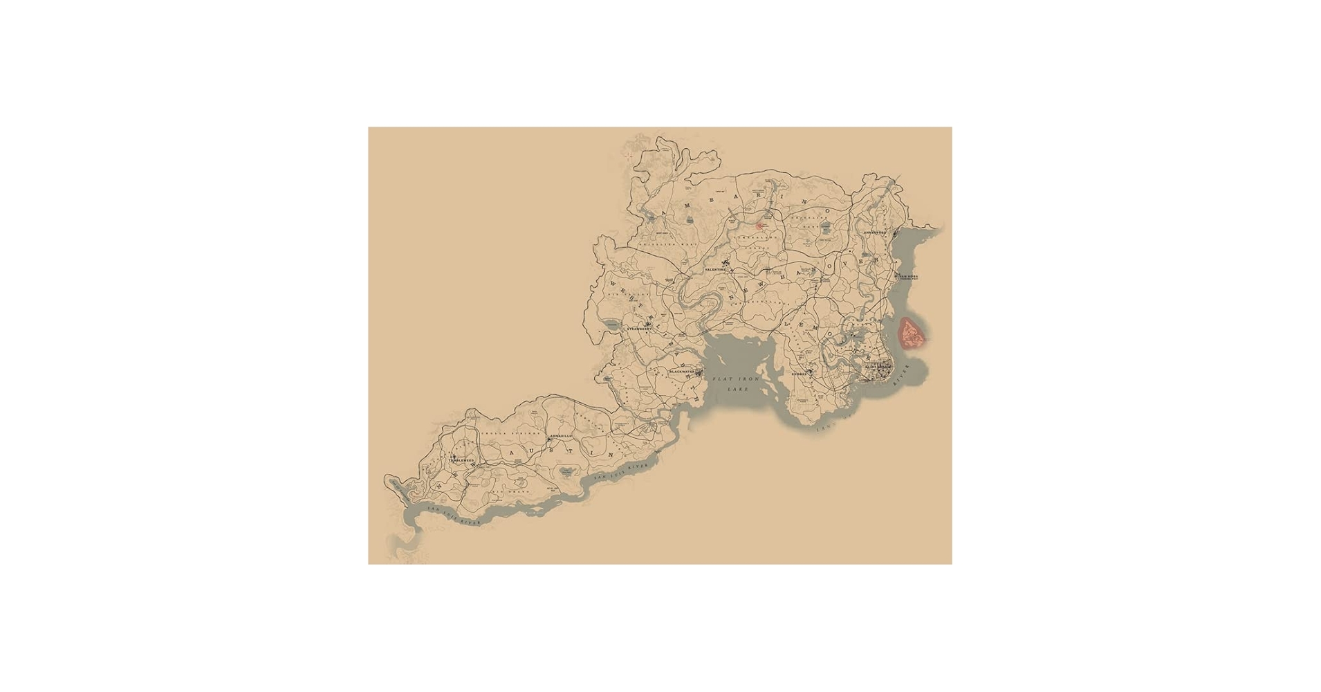 Rdr2 Online Printable Map