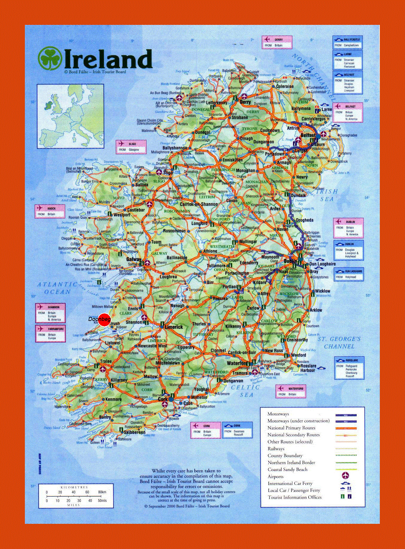 Road Map Of Ireland Maps Of Ireland Maps Of Europe GIF Map Maps Of The World In GIF Format Maps Of The Whole World