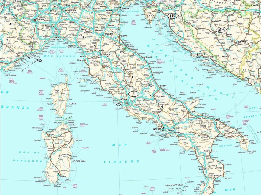 Road Map Of Italy Roads Tolls And Highways Of Italy