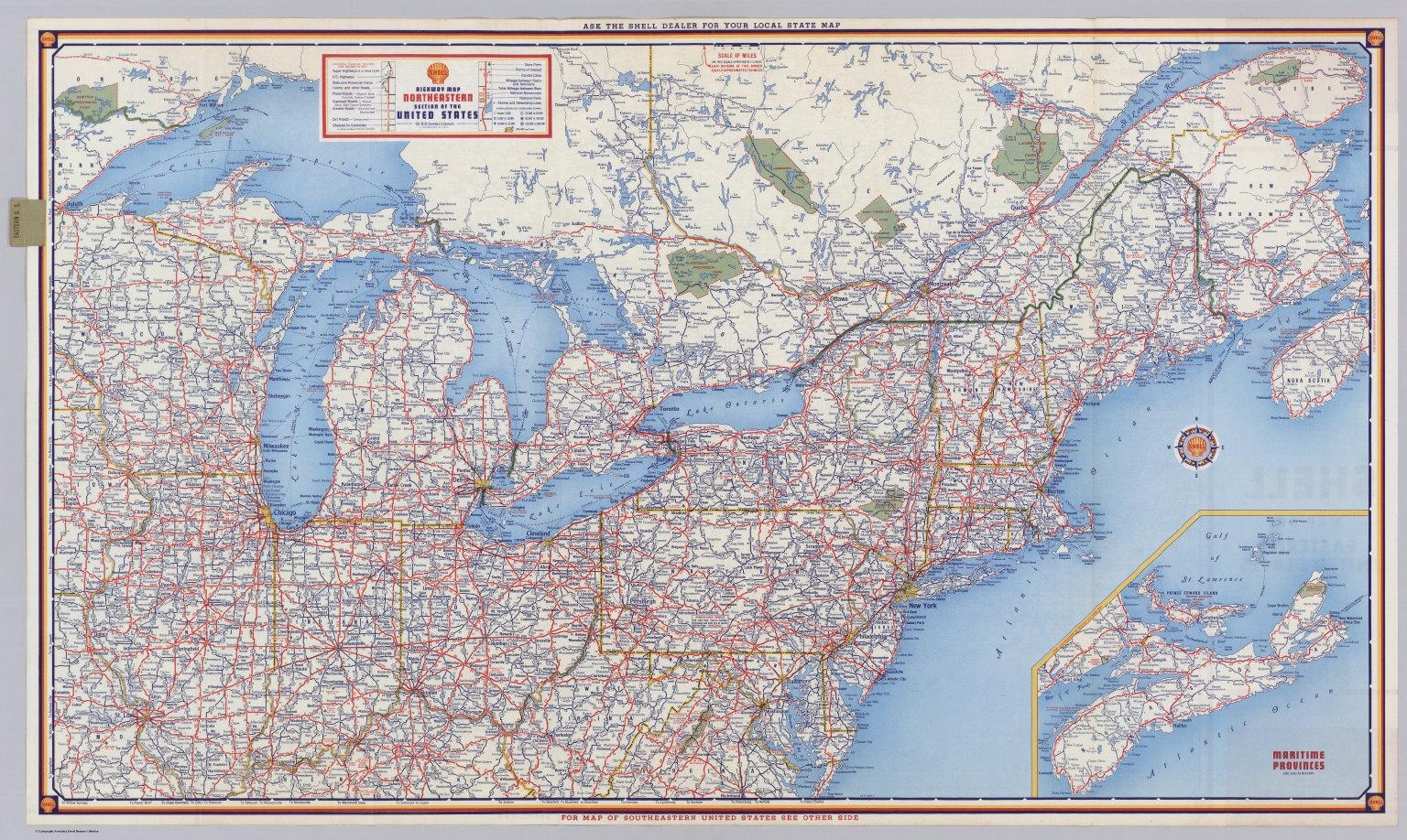 Printable Map Of Northeast United States