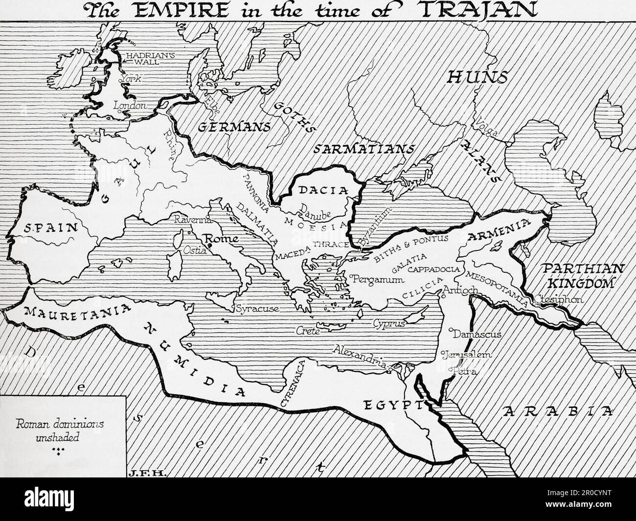 Roman Empire Blank Map Printable