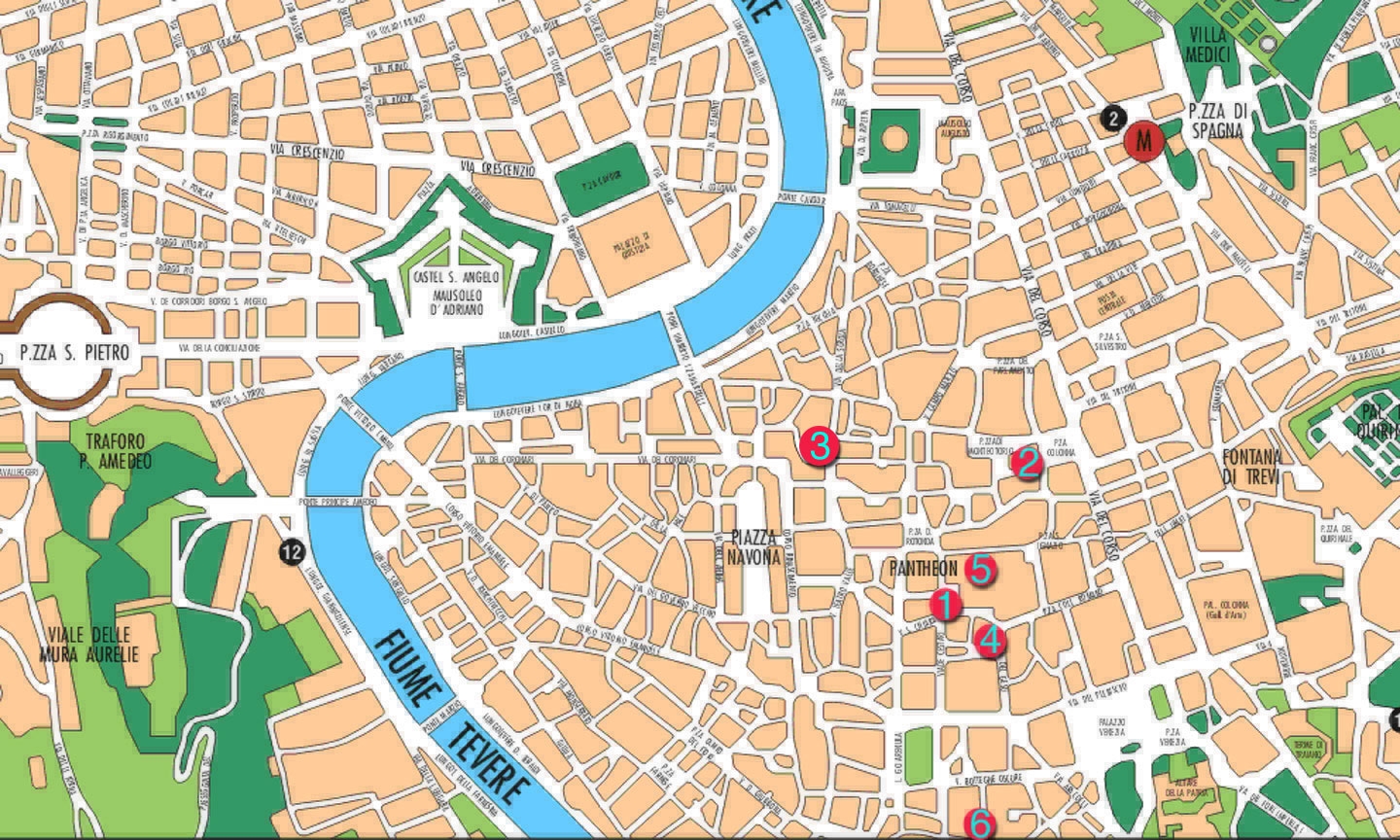 Tourist Map Of Rome Printable