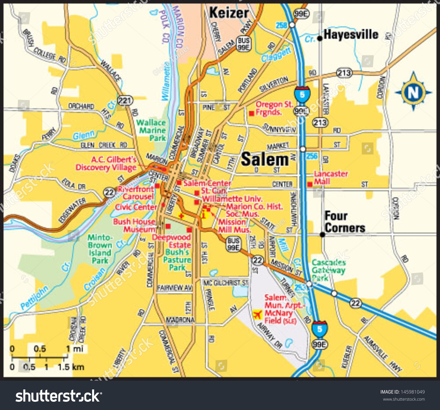 Salem Oregon Area Map Stock Vector Royalty Free 145981049 Shutterstock Salem Oregon Area Map Stock Vector Royalty Free 145981049 Shutterstock