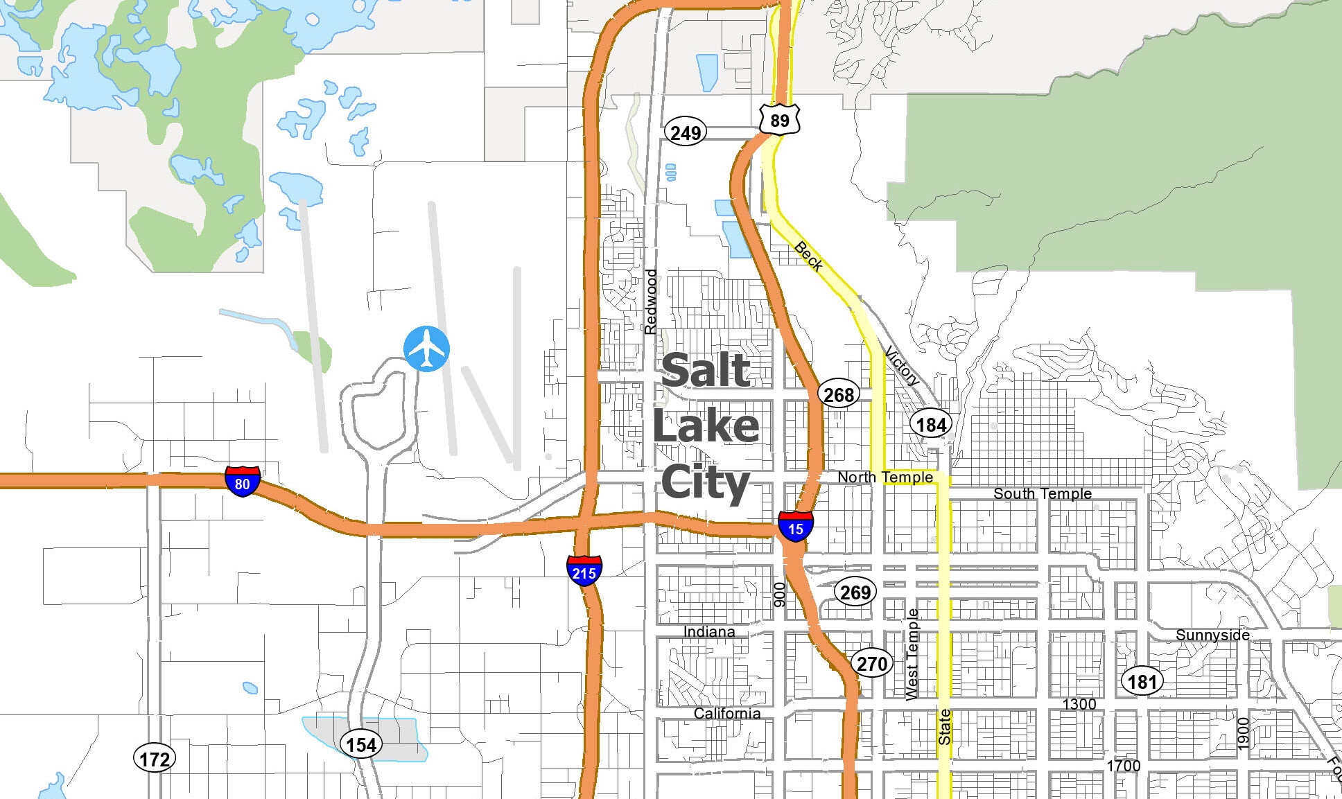 Salt Lake City Map Utah GIS Geography