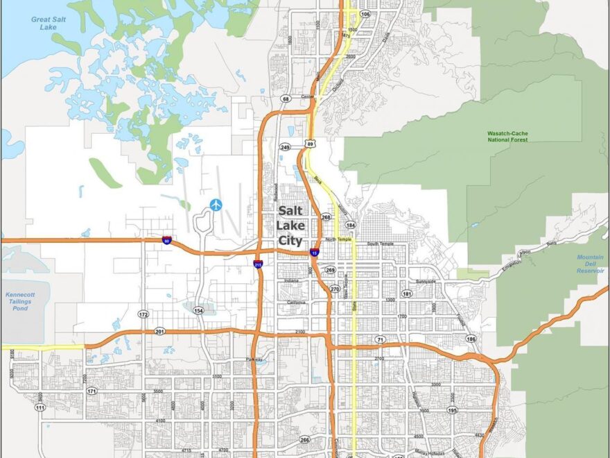 Salt Lake City Map Utah GIS Geography